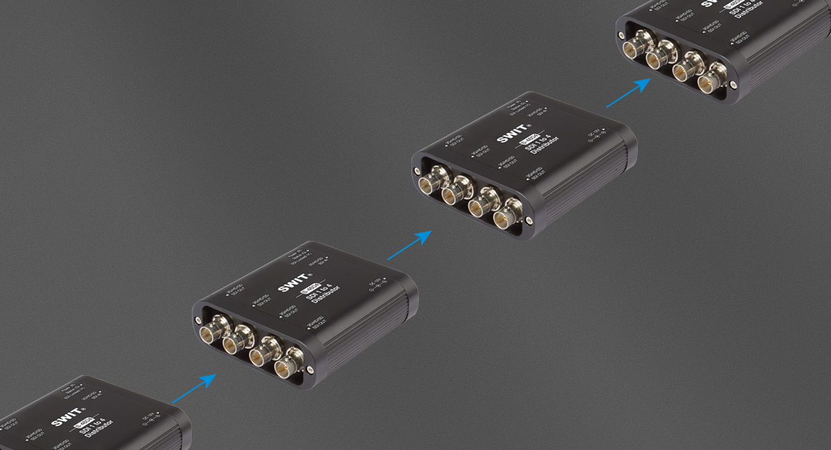 Swit S-4604 | SDI Dystrybutor i Wzmacniacz 1 do 4