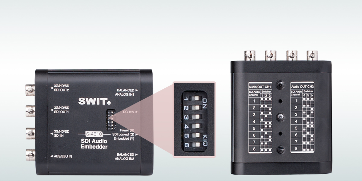 SWIT S-4610 | Konwenter Duty SDI Audio Embedder