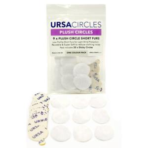 URSA Plush Circles kółka pluszowe 9 szt. białe