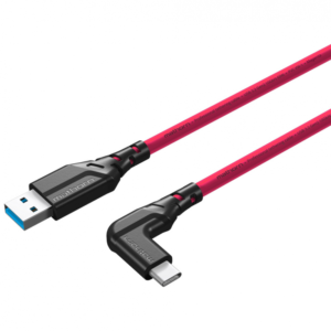 Mathorn MTC-501 kabel do tetheringu 5m USB-A – USB-C 90° Magenta