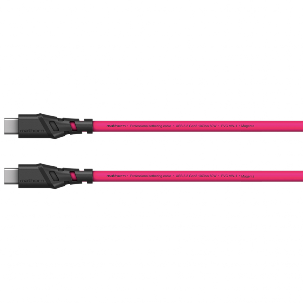 Mathorn MTC-510 kabel do tetheringu 5m USB-C – USB-C Magenta