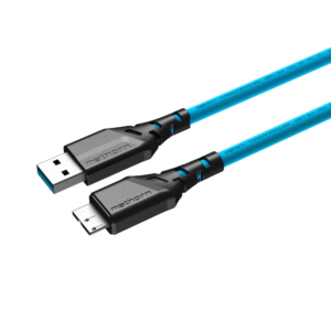 Mathorn MTC-520 kabel do tetheringu 5m USB-A – USB Micro B ArcticBlue