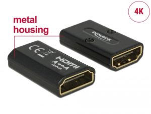 Adapter Delock HDMI (F) -> HDMI (F) 4K łącznik