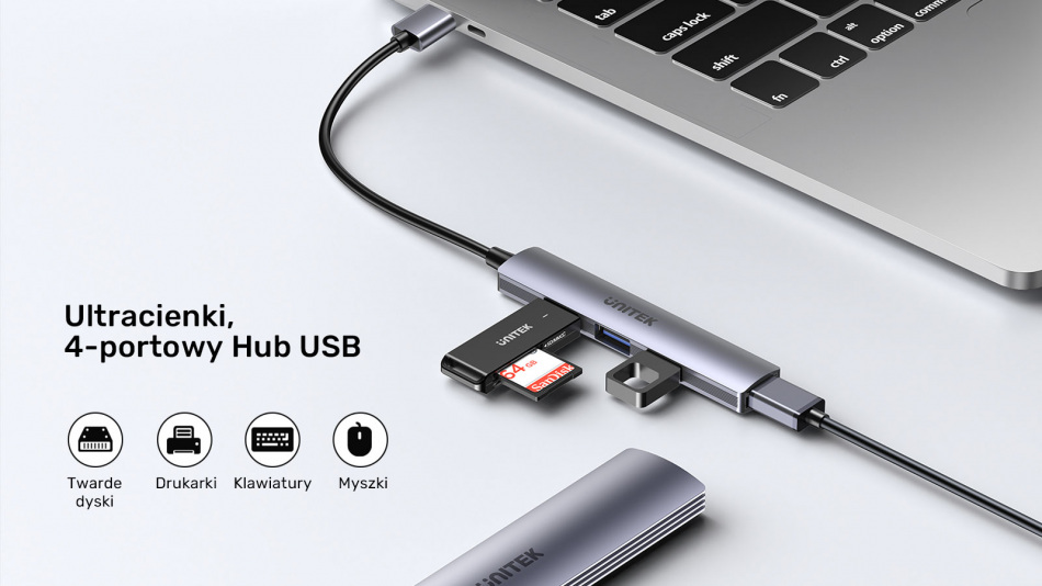 UNITEK Y-3089 hub 4x USB 3.0 retali