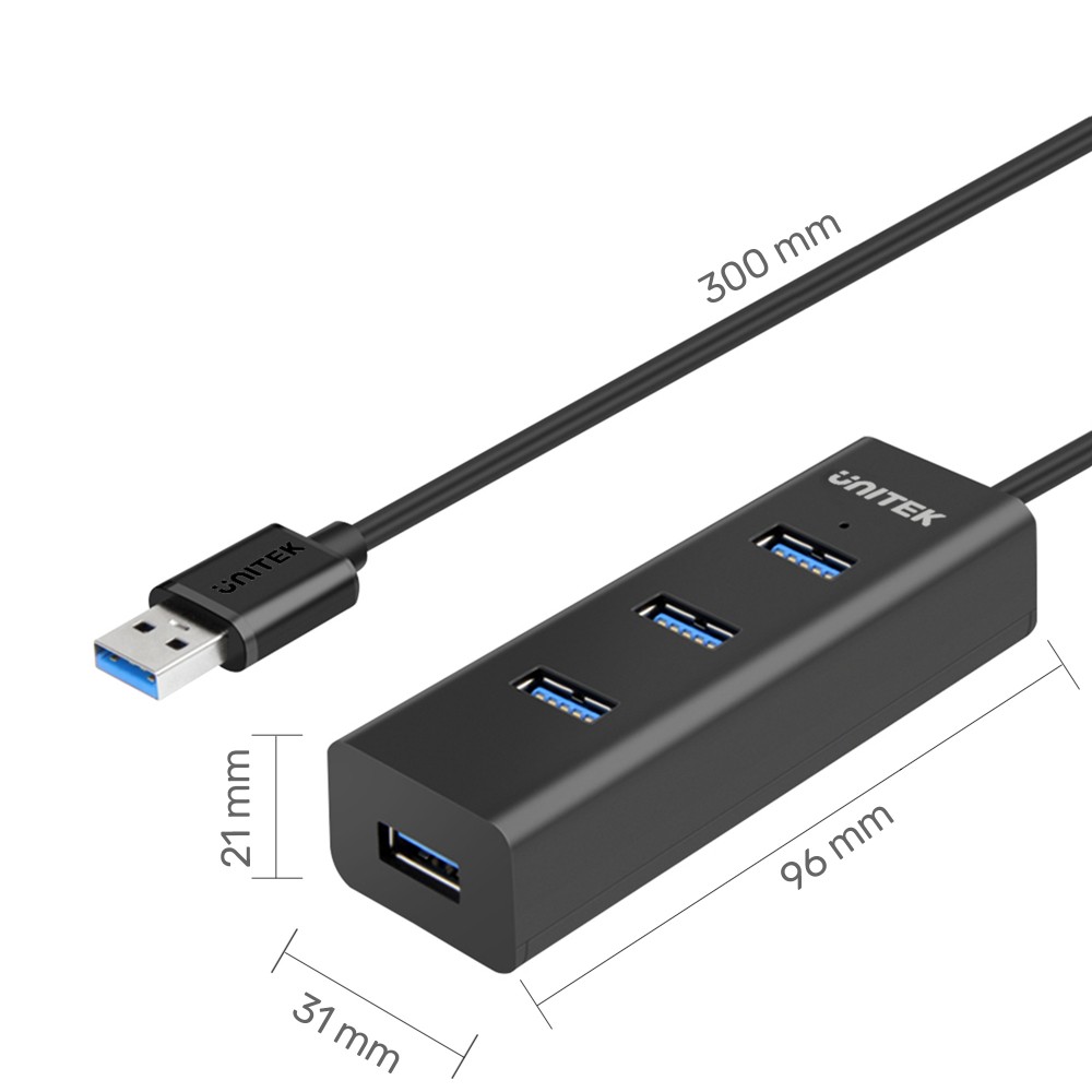 UNITEK Y-3089 hub 4x USB 3.0 retali