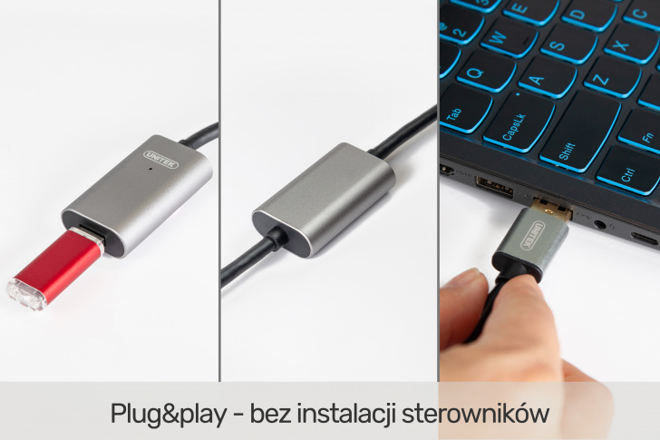 UNITEK Y-3004 wzmacniacz sygnału USB 3.0 5M Premium