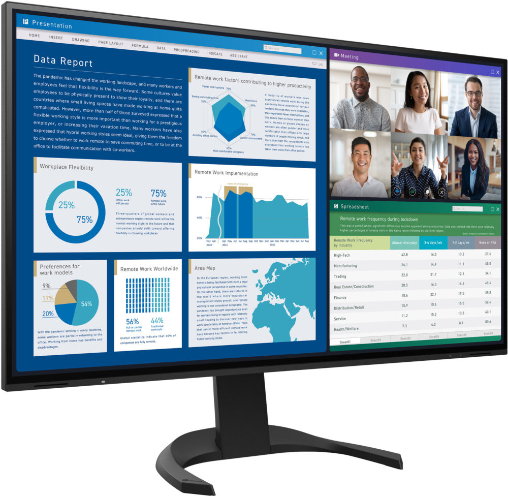 Monitor EIZO FlexScan EV3240X-BK Czarny