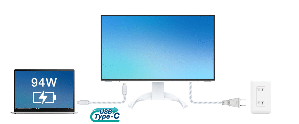 Monitor EIZO FlexScan EV2740X-WT Biały 