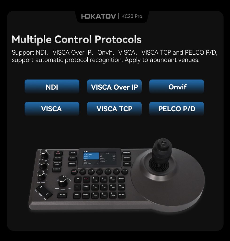 Kontroler KATOVISION KC20N Pro Multifunctional PTZ Camera Controller